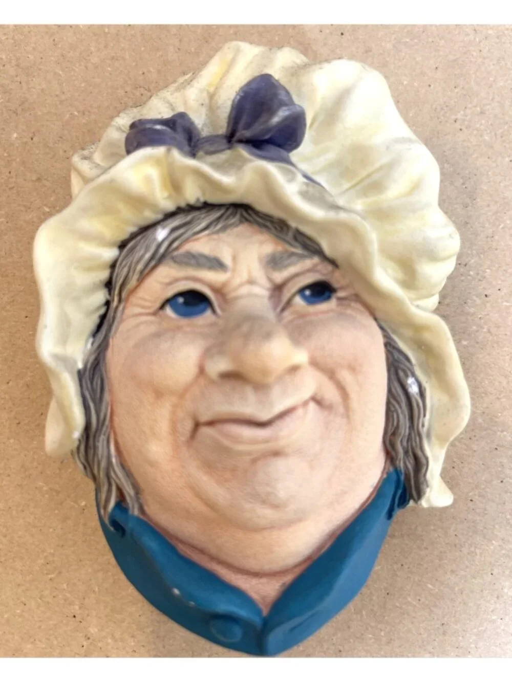 1964 Bossons Congleton England Chalkware Head Wall Decoration SARAH GAMP # 23